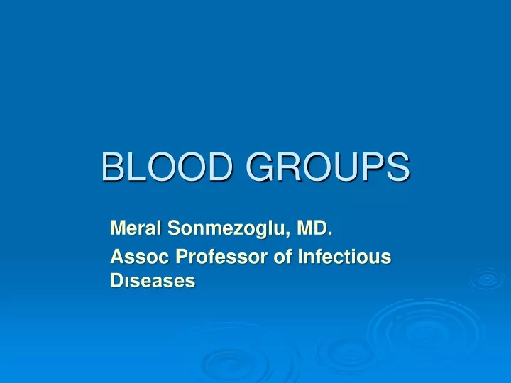 blood groups