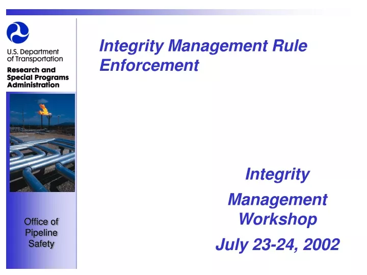 integrity management rule enforcement