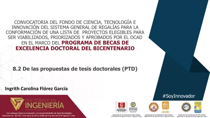 8 2 de las propuestas de tesis doctorales ptd