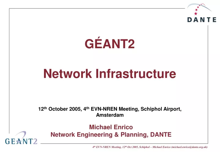 g ant2 network infrastructure