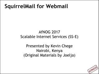 SquirrelMail for Webmail