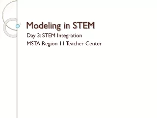 Modeling in STEM