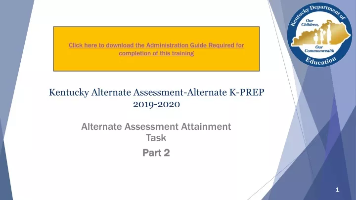 kentucky alternate assessment alternate k prep 2019 2020