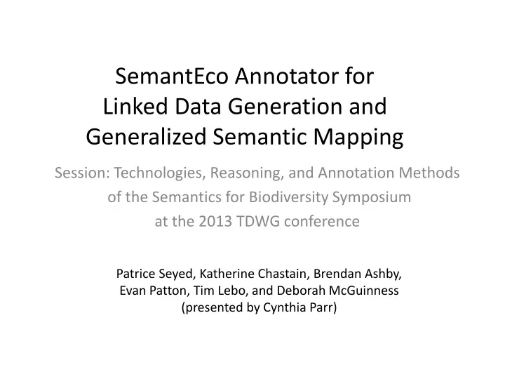 semanteco annotator for linked data generation and generalized semantic mapping