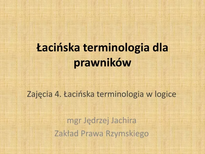 aci ska terminologia dla prawnik w