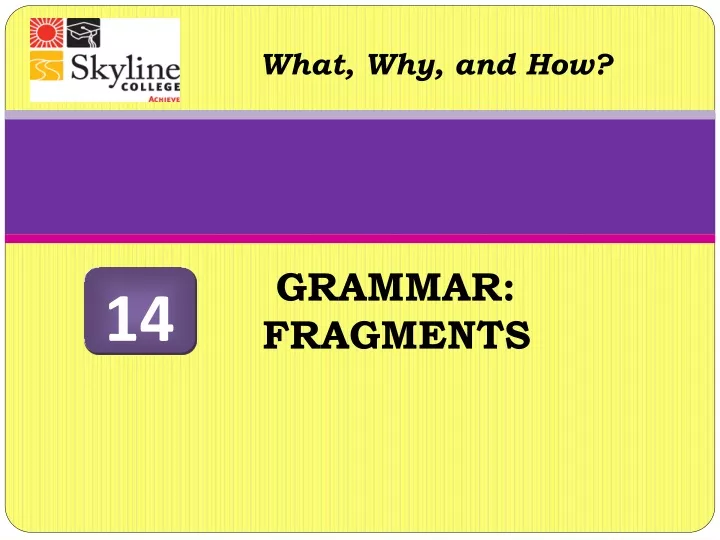 grammar fragments