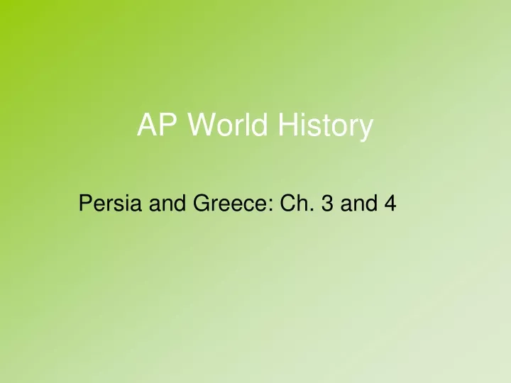 persia and greece ch 3 and 4