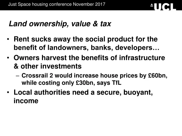 land ownership value tax