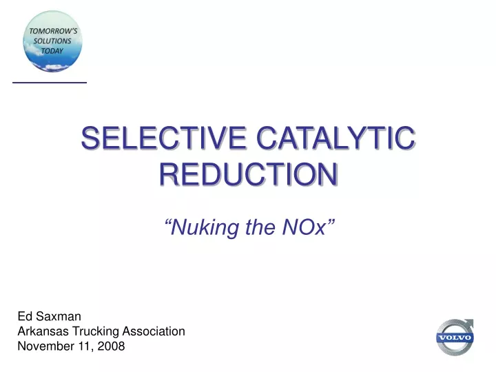 selective catalytic reduction