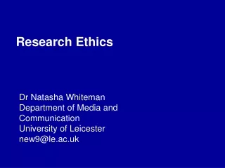 research ethics