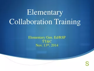 Elementary  Collaboration Training