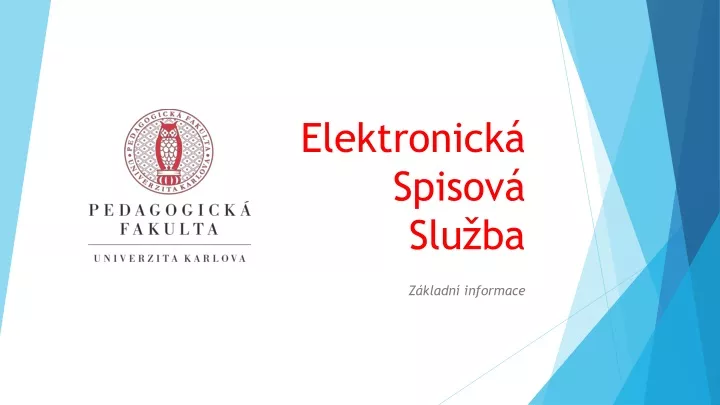 elektronick spisov slu ba