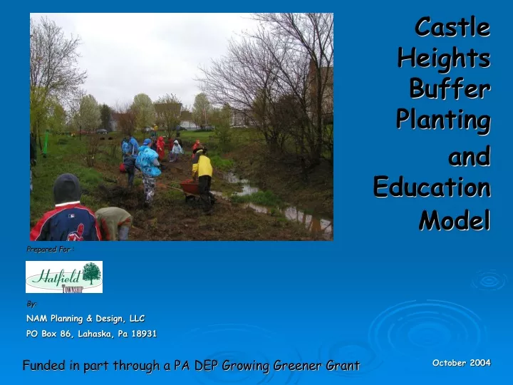 castle heights buffer planting and education model