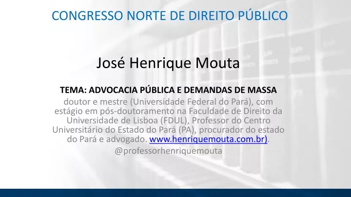 congresso norte de direito p blico