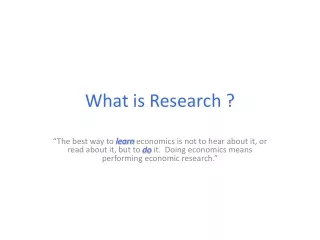 What is Research ?