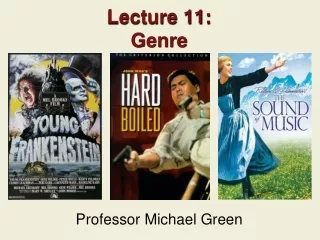 Lecture 11: Genre