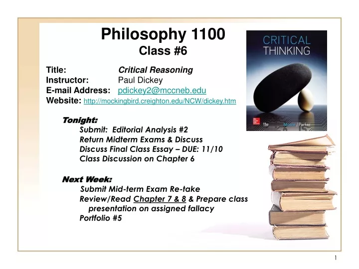 philosophy 1100 class 6