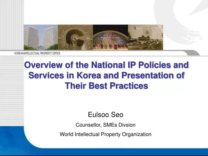 overview of the national ip policies and services