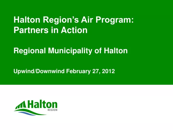 halton region s air program partners in action