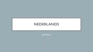 Nederlands