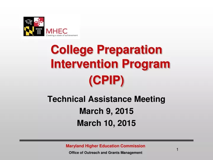 college preparation intervention program cpip