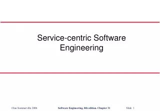 Service-centric Software Engineering
