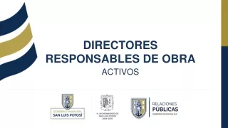 DIRECTORES RESPONSABLES DE OBRA