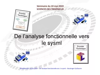 Séminaire du 10  mai  2019 SCIENCES  DE L’INGÉNIEUR