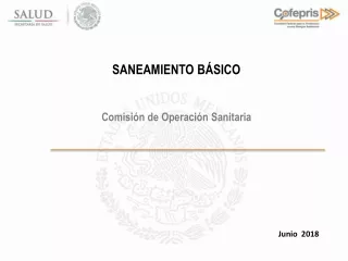 SANEAMIENTO BÁSICO  Comisión de Operación Sanitaria