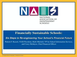 Financially Sustainable Schools:  Six Steps to Re-engineering Your School’s Financial Future