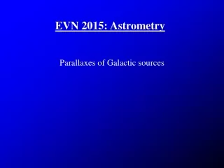 EVN 2015: Astrometry