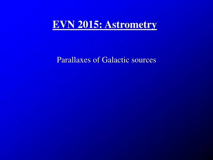 evn 2015 astrometry