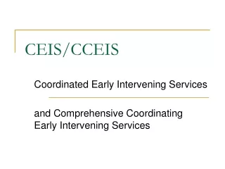 CEIS/CCEIS
