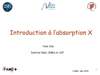 Introduction à l’absorption X
