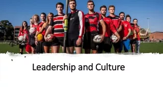 Leadership and Culture