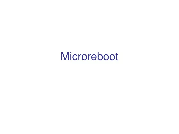 microreboot