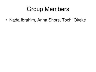 Group Members