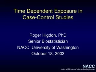 Time Dependent Exposure in Case-Control Studies