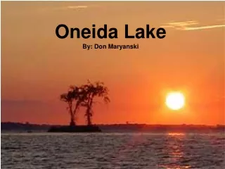 Oneida Lake By: Don Maryanski