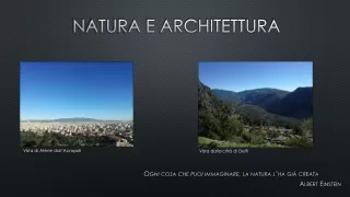 Natura e Architettura