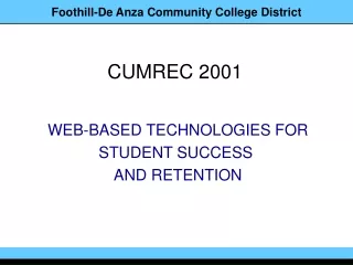 CUMREC 2001
