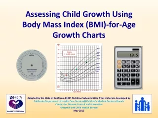 Assessing Child Growth Using  Body Mass Index (BMI)-for-Age Growth Charts