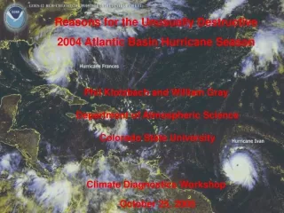 Reasons for the Unusually Destructive 2004 Atlantic Basin Hurricane Season