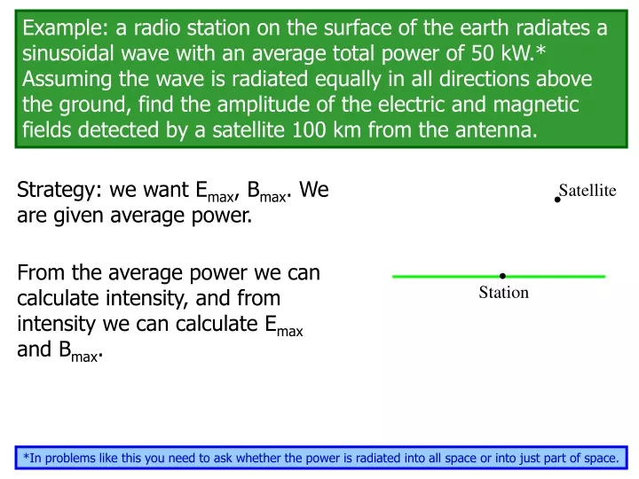 example a radio station on the surface
