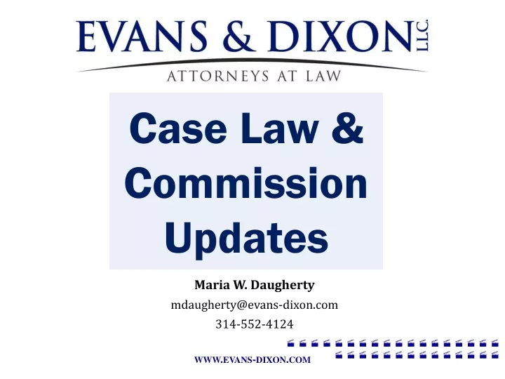 case law commission updates