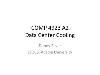 COMP 4923 A2 Data Center Cooling