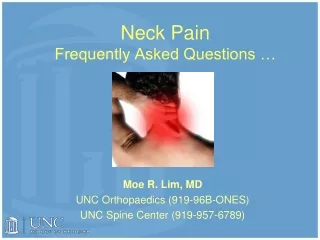Neck Pain Frequently Asked Questions …