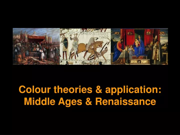 colour theories application middle ages