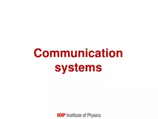 Communication systems