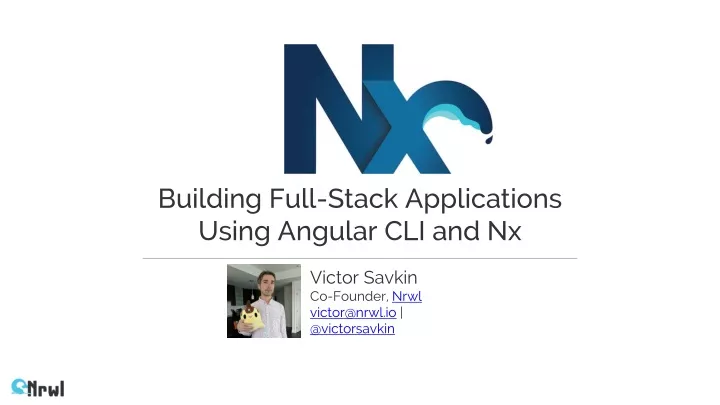 building full stack applications using angular